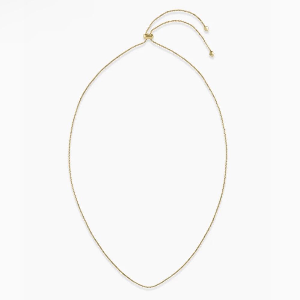 Kendra Scott Thin Adjustable Chain - Gold